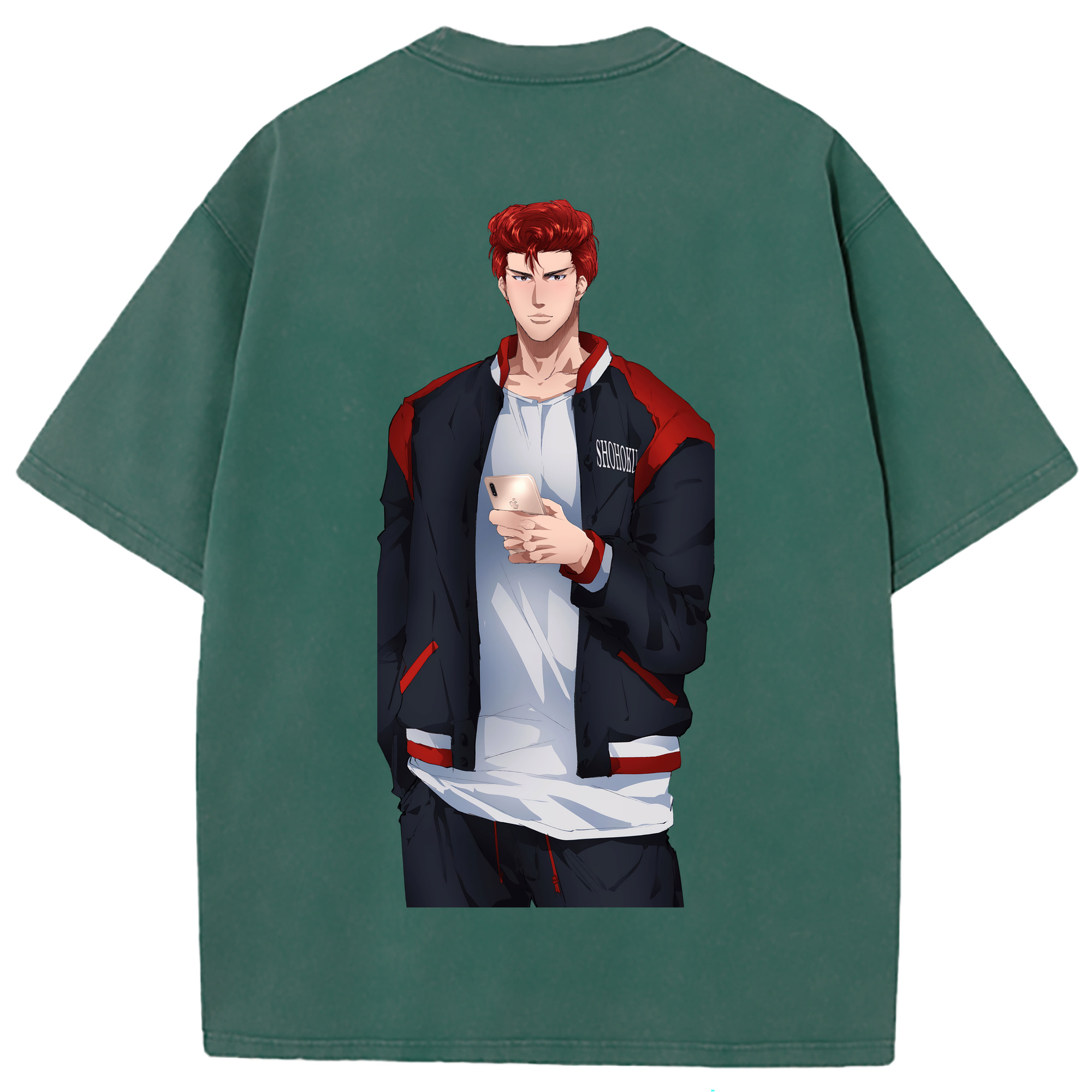 （画像用） SLAM DUNK／スラムダンク 綿100% ヴィンテージ風 半袖Tシャツ（背面プリント）